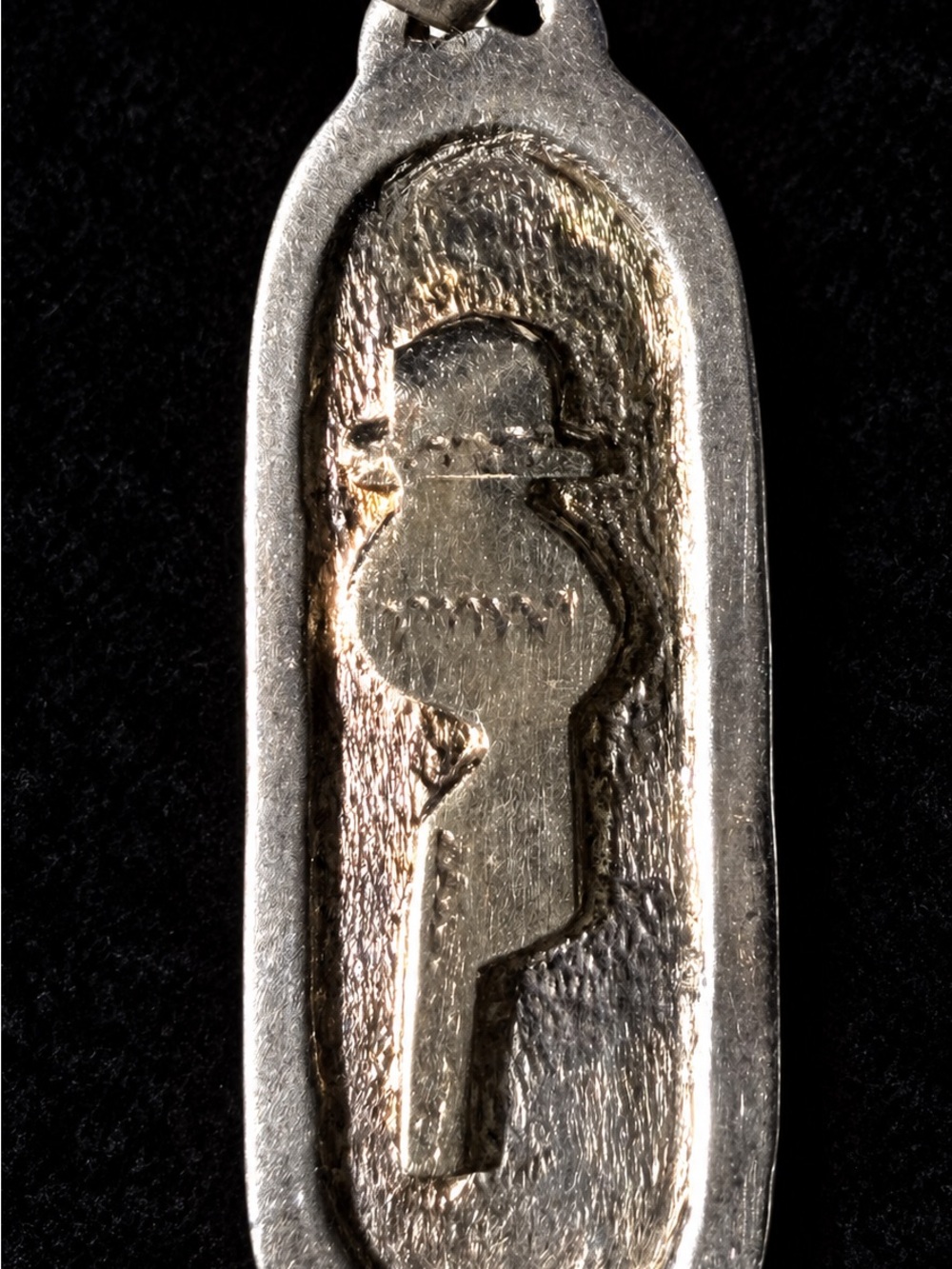 Sterling Silver Egyptian Revival Pendant Necklace